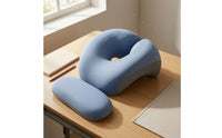 Ergonomic Memory Foam Rest Pillow Central Opening Chest Support Pillow Contoured Desk Cushion Removable