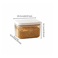 Large Capacity Rice Storage Container Moisture-Proof Pet Food Storage Container Transparent Body for Kitchen
