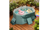 Rectangular Foldable Swimming Pool Space-Saving Collapsible Swimming Pool Long-Lasting Thickened for Backyard