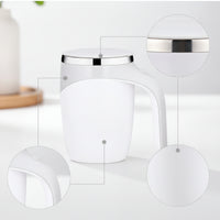 Automatic Self-Stirring Mug Insulated Self-Stirring Mug with Lid Portable Easy to Clean for Coffee Lovers, Office Workers, Students, Desk, Home, Dorm Room