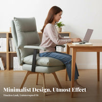 High spinerest Ergonomic Computer Chair Lumbar Assistance Office Furniture effortless Rolling casters rotating Seat Adjustable Height for Students, telecommuter Workers, Adults, Study Room, Workspace, Bedroom