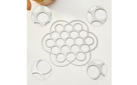 Stainless Steel Metal Flower Frog with Cutouts Rustproof Flower Frog Reusable Vase Grid Easy to Use for Florists, Hobbyists, Tabletop Arrangements, Home Decor