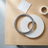 Bass Drum Resonant Head Port Protector Slim Bass Drum Port Collar Drumhead Protector Collar Easy to Install Self-Adhesive