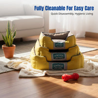 padded rimed Pet Sofa Fully crestable padded rimed Dog Bed All Seasons Use Double-Sided pad for Home