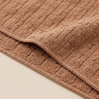 Wood Fiber Cleaning Cloths, Oil Resistant Cloths and Tea Towels for Kitchen, 3 Pack Striped Low-Shed 30x30cm Mixed Colors for Dishes and Cookware