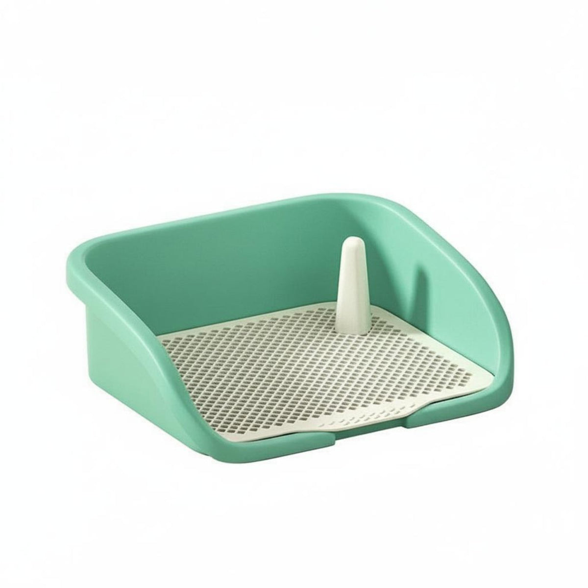 Easy to Clean Indoor Dog Toilet Sturdy PP Material Dog Potty Tray Detachable Design Puppy Training Potty Splash Guard for Young Dogs, Small Dogs, Apartment Living, Balcony