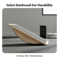 Wooden Balance Board Improve Posture Anti-Slip Wobble Board Central Strength Instructor Low-Effect Exercise Fitness Equipment
