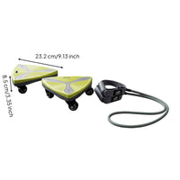 2 Pieces Wheeled Abdominal Slide Board with Resistance Band Textured Ab Roller Multifunctional Fitness Equipment Stable for Strength Training