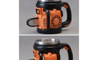 Woodcutter Mug Novelty Molded Mug with Handle Industrial-Style Mechanical Themed Cup for Men, Collectors, Workshop, Desk, Office