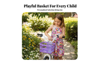 Children's Cycle Front Basket Easy to Install Kids Bike Basket Lightweight Cycle Carrier