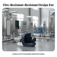 Hazard-Resistant-Resistant Blower Pure Copper Coil Motor Medium Pressure Air Blower Cast Aluminum Industrial Fan for Factory Workers