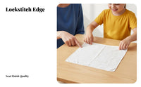 DIY Cloth-Coloring Cloth Hemmed Edges White Handkerchief Pre-Cut Blank Cloth-Coloring Bandanas for Crafters, Teachers