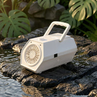 Two-outletOutlet Bubble Machine with Handle Portable Bubble Machine Lightweight Easy Operation for Backyard, Weddings