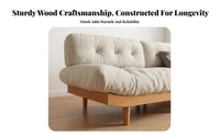 petclaw-resistant resistant Resistant 3-Seater cushioned Sofa Japanese aesthetic Living Room Seating Minimalist Design Couch animalsuitable for Small Apartment Dwellers, Homeowners, Families, Lounge Area, Bedroom, Dorm, Office