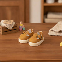 Doll Mary Janes with Buckle Matte Mary Janes Low-Cut Footwear for Photo Shoots