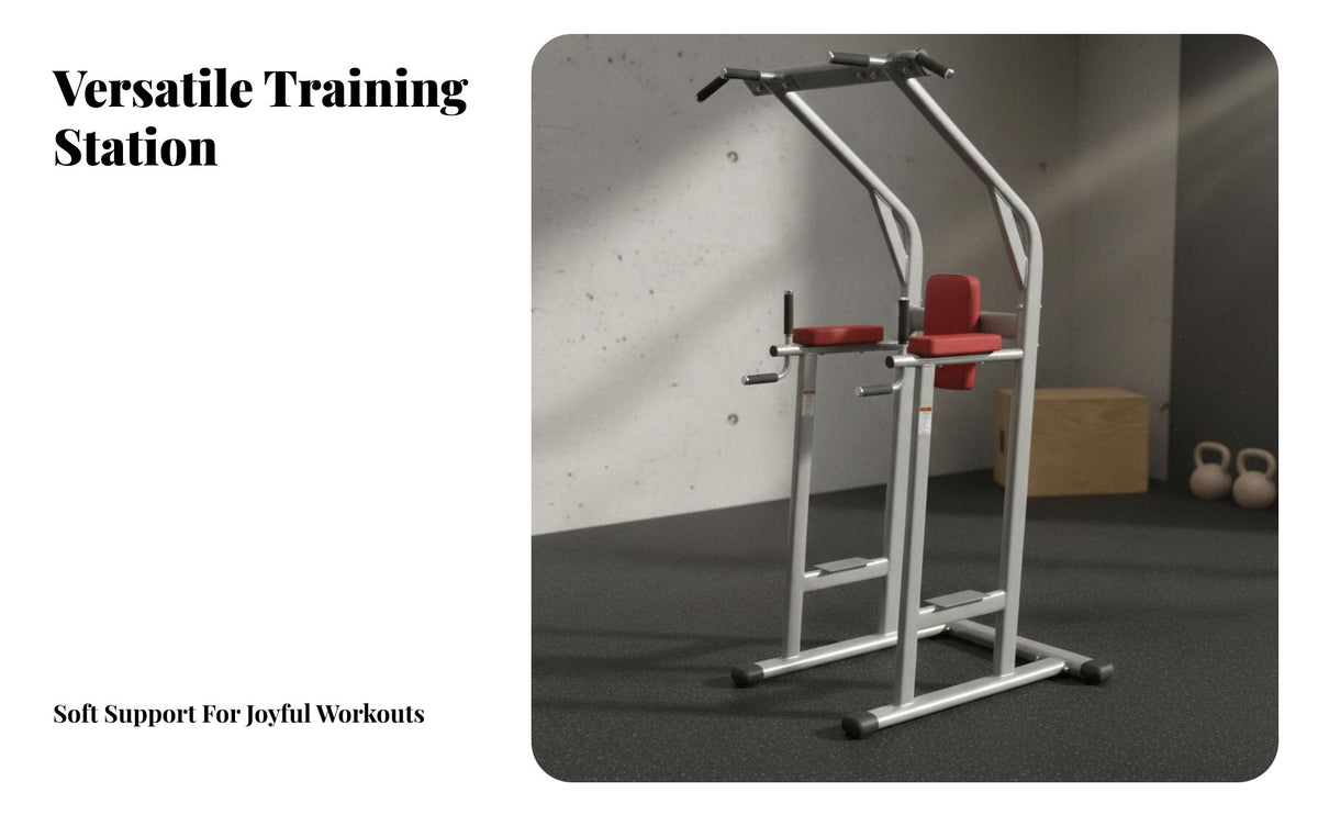 Pull-up and Station Commercial Grade Multi-Function Fitness Station Heavy Duty Steel Frame Multi-Function Workout Station for Men, Gym, Indoor, Garage