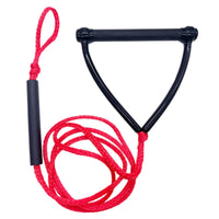 Cylindrical Crossbar Waterski Tow Rope Curved Side Supports Coiled Tow Rope Tangle Tangle-Resistant High Strength for Waterskiers, Waterskiing