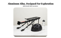 Universal Fit Cycle Rear Rack Easy Installation Rear Bike Rack Rust-Proof Seatpost Mount Cargo Carrier Heavy Duty for Commuting, Touring, Mountain Biking, Shopping