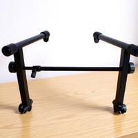 Double Tier Keyboard Stand Heavy Duty Double Keyboard Stand Portable 2-Tier Synthesizer Rack for Artists