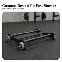 Glute Exercise Sliding Disc Space-Saving Central Training Cart Abdominal Central Training Disc Sturdy Duty 4-Wheel Exercise