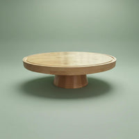 Wood Cake Display Elegant Appearance Wooden Cake Stand Shatterproof Multifunctional Serving Platter for Weddings, Parties