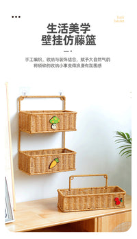 Creative Adhesive Multi-Functional Waterproof Wall-Mounted Basket for Bathroom, Balcony, Kitchen