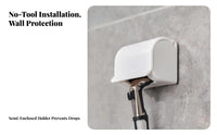 Wall Mount Shaving Tool Holder Screwless Mounting Wall Mount Shaving Tool Hook Damage Shaving Tool Holder for Renters, Students, Washroom, Dorm Room