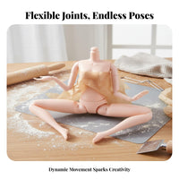 Baking Doll Form Poseable 11 Inch Nude Doll Figure Cake Topper Tells Stories Toy Accessory Sings Songs for Children 3+, Crafting