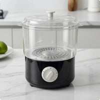 Electric Towel Steamer Countertop Towel Steamer with Transparent Chamber Compact Appliance Corded for Estheticians, Barbershops