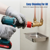 Cleaning Brush for Copper, Bronze, Brass with Stainless Steel Bristles