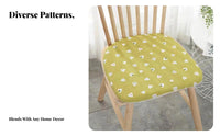 Four-Season Horseshoe Shaped Chair Pad Japanese Design Pattern Horseshoe Chair Pad Breathable for Homeowners, Office Workers, Study Room