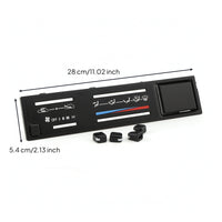 Air Conditioning Panel Cover with Buttons Scratch-Resistant Air Conditioning Control Panel Cover Black for DIY Mechanics
