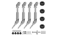 4 Pieces Drive Shafts with Heavy Reinforced Drive Shafts Stainless Steel Look Hardware for RC Hobbyists