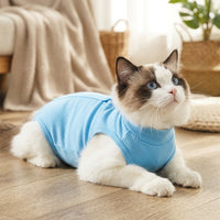 Cat Surgery Suit and Spay Recovery Suit, Breathable Elastic Pet Suit Cat Surgery Abdominal Wound Cover, Anti-Licking Post-Surgery Wear for Females