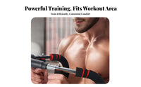 Spring-Loaded U-Shaped Arm Exerciser Foam-Padded Adjustable Resistance Exerciser Ergonomic Design Chest Workout Exercise Equipment Anti-Slip Grip