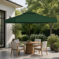 Vented Gazebo Replacement Canopy Waterproof Replacement Canopy Top Weatherproof Double-Layer Gazebo Top Heavy Duty for Patio, Backyard, Garden