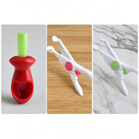 Manual Cherry Pitter Food-Grade Cherry Stone Remover Dishwasher-Safe Fruit Pitting Tool Compact for Kitchen
