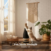 Sisal Rope Cat Scratcher Space-Saving Design Cat Scratching Pole with Orb Pet Supplies Easy to Clean for Living Room
