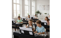Keyboard Sheet Music Stand Black Sheet Music Stand with Clips Lightweight Slim for Students, Classroom