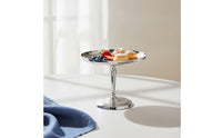 Pedestal Cake Stand Stainless Steel Cake Stand with Pedestal Mirror-Polished Silver for Hosts, Afternoon Tea, Parties