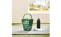 Portable Golf Ball Basket Long-Lasting PP Material Driving Range Basket Comfortable Handle Golf Ball Holder for Golfers