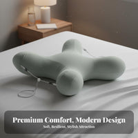 Pressure Relief Side Sleeper Beauty Pillow Slow Rebound Face Cradle Pillow Breathable for Women, Back Sleepers, Nightly Sleep, Bedroom, Home