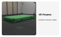 Foldable Gymnastics Mat Thickened Padding High Density Foam Mat Easy to Clean Thick Crash Pad for Gymnasts, Kids, Rock Climbing, Stretching, Outdoor