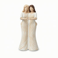 Heart Figurine with Gold Lines Faceless Decor Modern for Shelf, Desk, Art Lovers