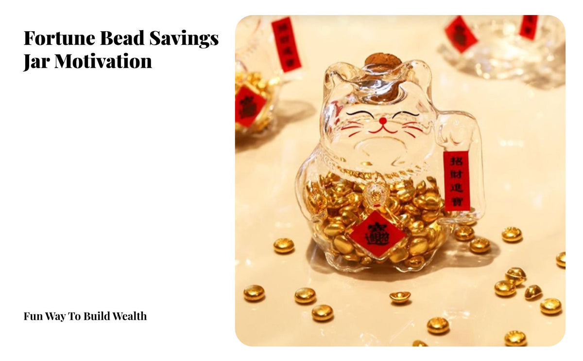 Mini Prosperity Cat Jar Clear Design Prosperity Cat Piggy Bank Decorative Accent Clear Welcoming Cat Bank for Office