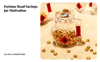 Mini Prosperity Cat Jar Clear Design Prosperity Cat Piggy Bank Decorative Accent Clear Welcoming Cat Bank for Office