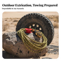 Increases Pulling Power towing system recovery pulley block durableDuty towing systeming Accessory Recovery Gear High-Visibility Color for away from the beaten path-pavement aficionados, four-wheel-drive Owners, Emergency Situations, Outdoor Adventures