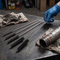 Industrial Pipe Wire Brush with Handle for Inner Hole Polishing and Rust Removal