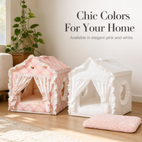 Cat Tent Bed Four Seasons Universal Semi-Enclosed Winter Warm Cat House Princess Nest Removable Washable
