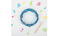 8 Inch Tambourine Easy to Play Tunable Tambourine Bright Audio Percussion Instrument for Music Classroom